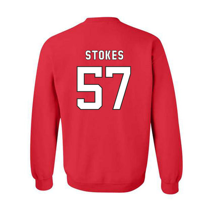 NC State - NCAA Football : Steven Stokes - Replica Shersey Crewneck Sweatshirt-1