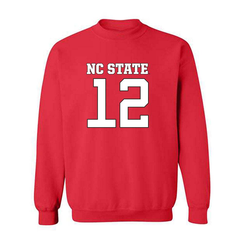 NC State - NCAA Football : teddy hoffmann - Replica Shersey Crewneck Sweatshirt-0