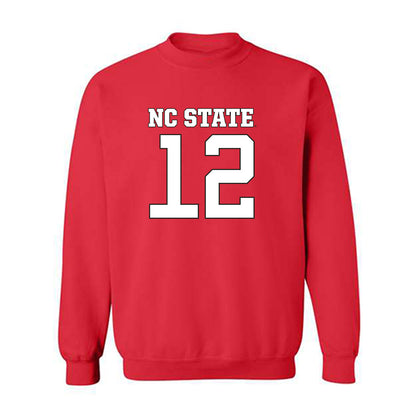 NC State - NCAA Football : teddy hoffmann - Replica Shersey Crewneck Sweatshirt-0