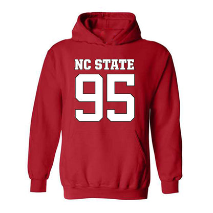 NC State - NCAA Football : Jacob Mann - Replica Shersey Hooded Sweatshirt-0