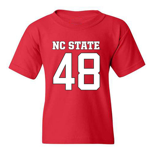 NC State - NCAA Football : Hunter Jackson - Replica Shersey Youth T-Shirt-0