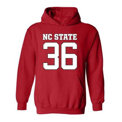 NC State - NCAA Football : Cameron Cornthwaite - Replica Shersey Hooded Sweatshirt-0