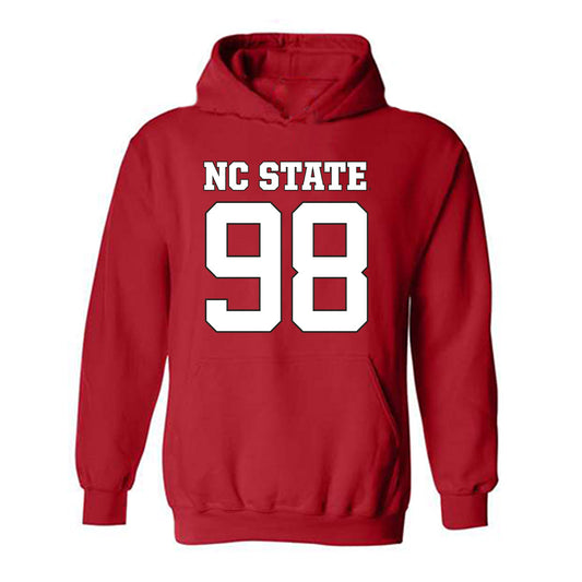 NC State - NCAA Football : Justin Terrell - Replica Shersey Hooded Sweatshirt-0