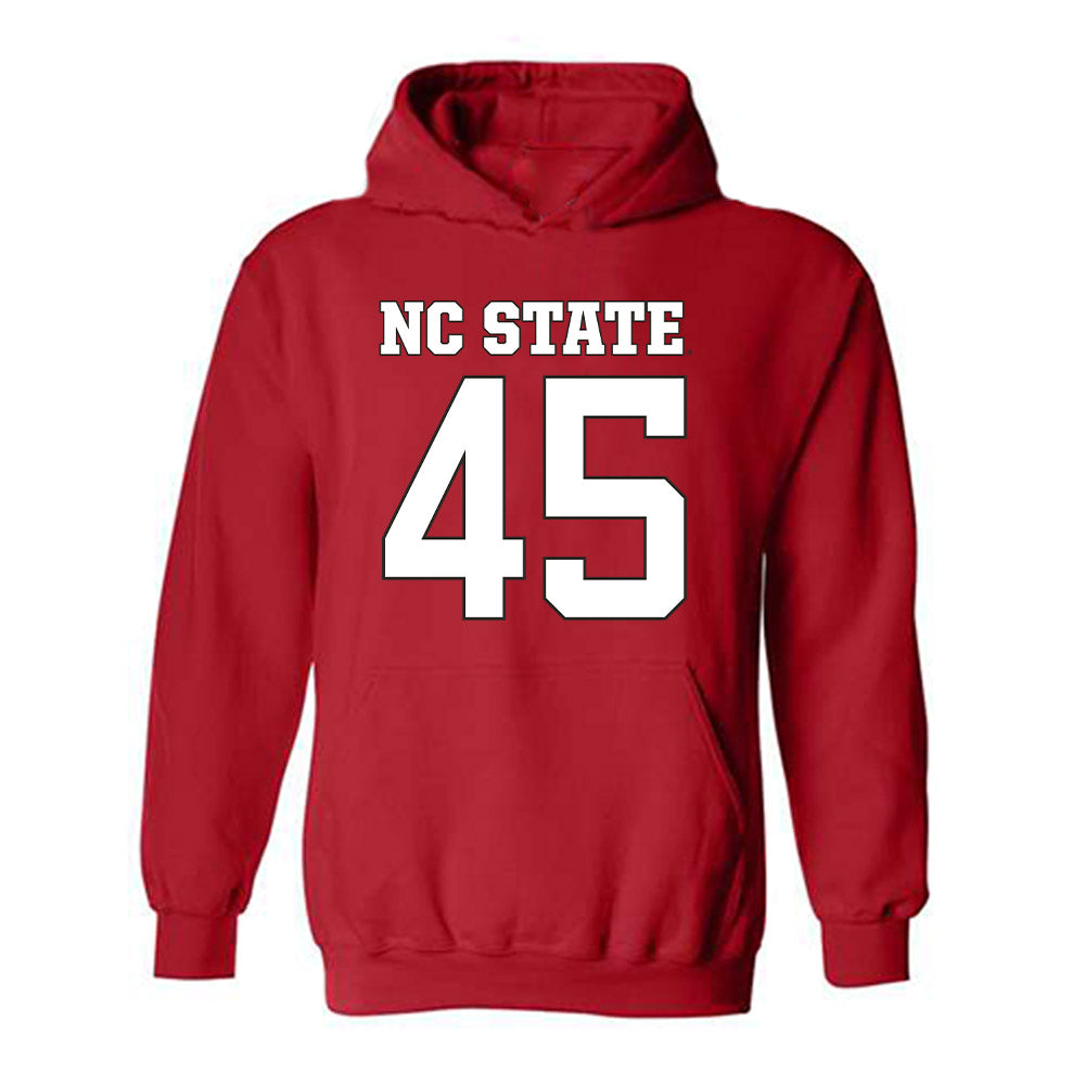 NC State - NCAA Football : Robert Sember - Replica Shersey Hooded Sweatshirt-0