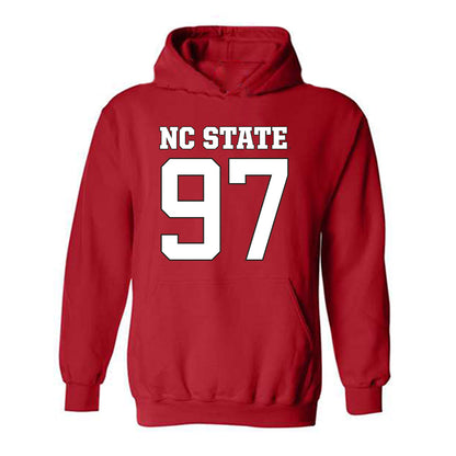 NC State - NCAA Football : Cristian Harthan - Replica Shersey Hooded Sweatshirt-0
