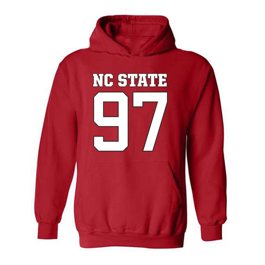 NC State - NCAA Football : Cristian Harthan - Replica Shersey Hooded Sweatshirt-0