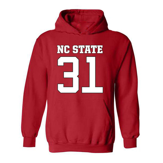 NC State - NCAA Football : Coleson Fields - Replica Shersey Hooded Sweatshirt-0