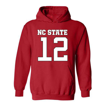 NC State - NCAA Football : teddy hoffmann - Replica Shersey Hooded Sweatshirt-0