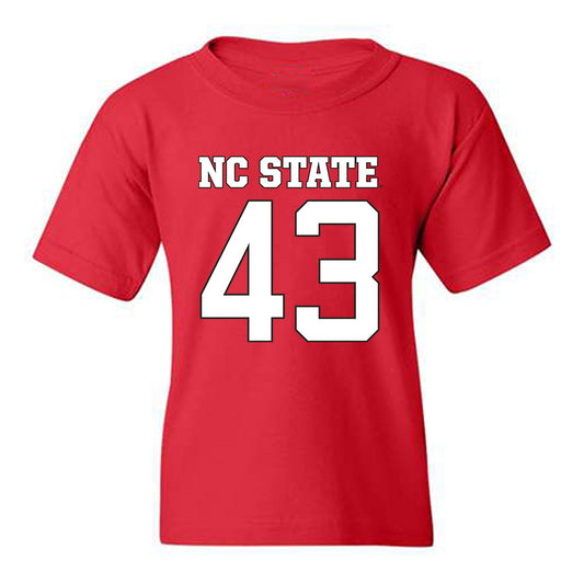 NC State - NCAA Football : Nathan Huffman - Replica Shersey Youth T-Shirt-0