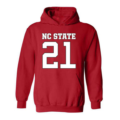 NC State - NCAA Football : Jamel Johnson - Replica Shersey Hooded Sweatshirt-0