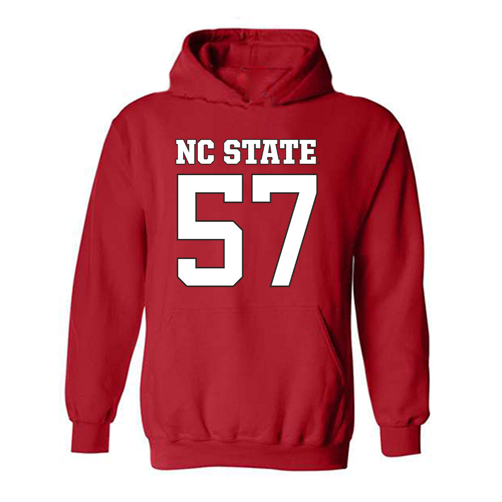 NC State - NCAA Football : Steven Stokes - Replica Shersey Hooded Sweatshirt-0