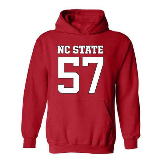 NC State - NCAA Football : Steven Stokes - Replica Shersey Hooded Sweatshirt-0