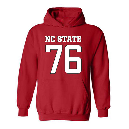 NC State - NCAA Football : Michael Gibbs - Replica Shersey Hooded Sweatshirt-0