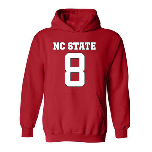 NC State - NCAA Football : Cian Slone - Replica Shersey Hooded Sweatshirt-0