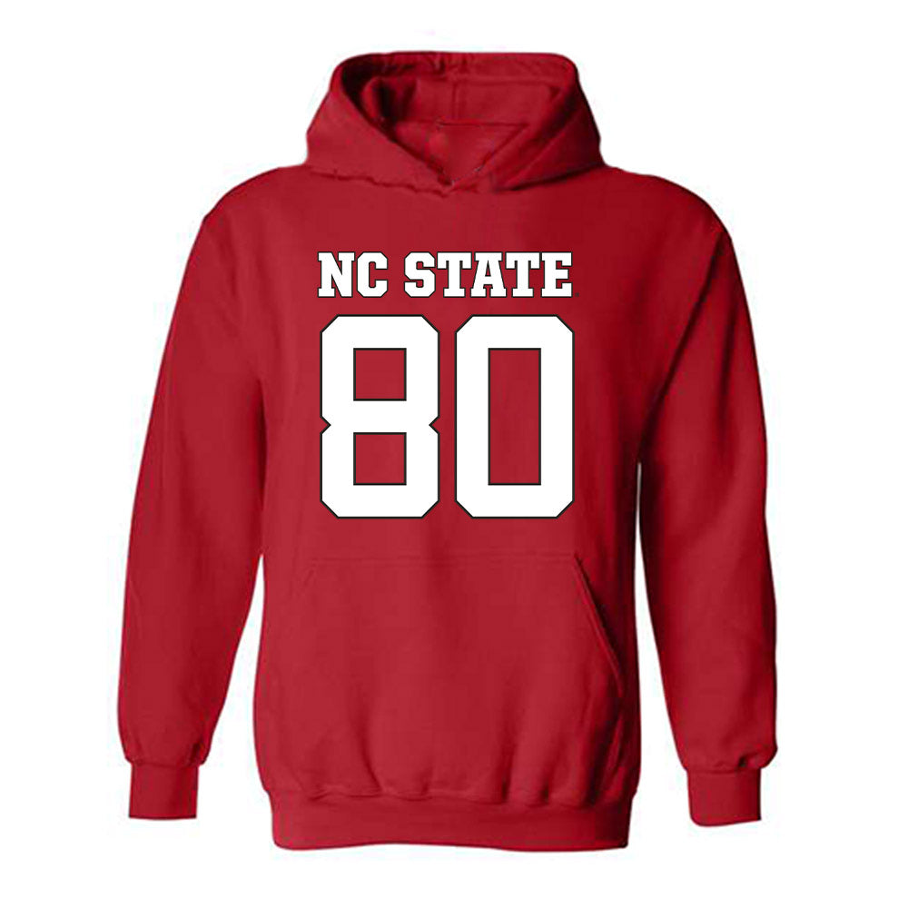 NC State - NCAA Football : Ethan Dowdy - Replica Shersey Hooded Sweatshirt-0