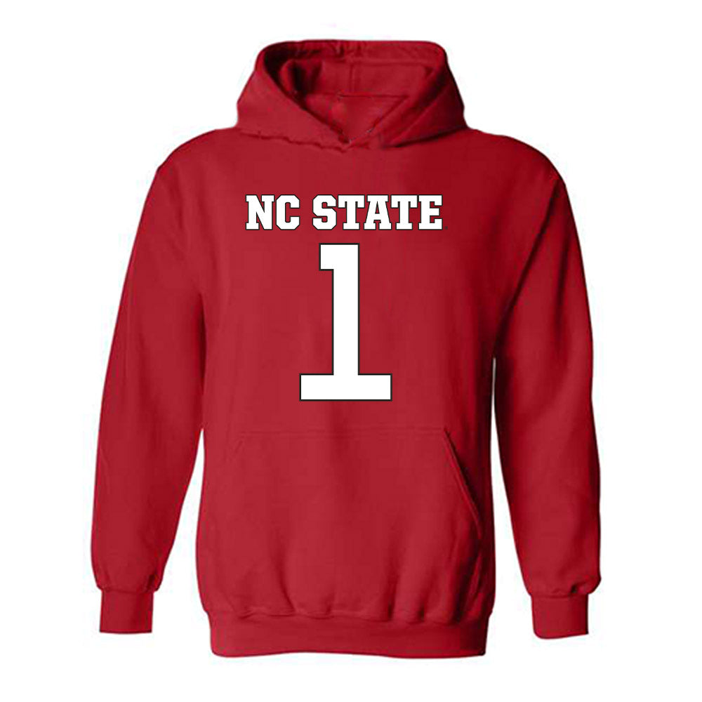 NC State - NCAA Football : Caden Fordham - Replica Shersey Hooded Sweatshirt-0
