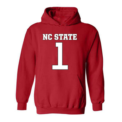 NC State - NCAA Football : Caden Fordham - Replica Shersey Hooded Sweatshirt-0