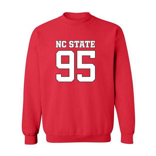 NC State - NCAA Football : Jacob Mann - Replica Shersey Crewneck Sweatshirt-0