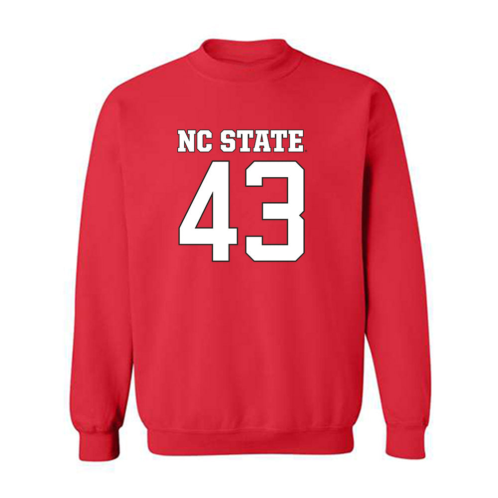 NC State - NCAA Football : Nathan Huffman - Replica Shersey Crewneck Sweatshirt-0