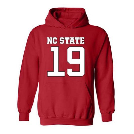 NC State - NCAA Football : KJ Martin Jr - Replica Shersey Hooded Sweatshirt