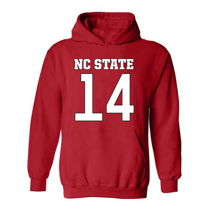 NC State - NCAA Football : Jonathan Paylor - Replica Shersey Hooded Sweatshirt-0