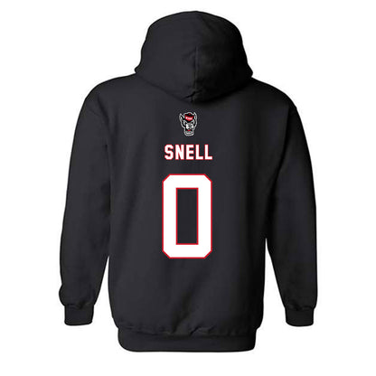 NC State - NCAA Men's Basketball : Jordan Snell - Replica Shersey Hooded Sweatshirt-1