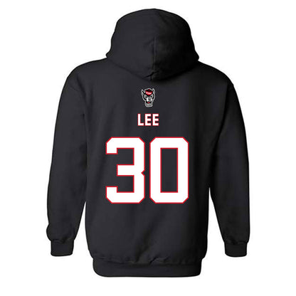 NC State - NCAA Men's Basketball : Sung Jin Lee - Replica Shersey Hooded Sweatshirt-1