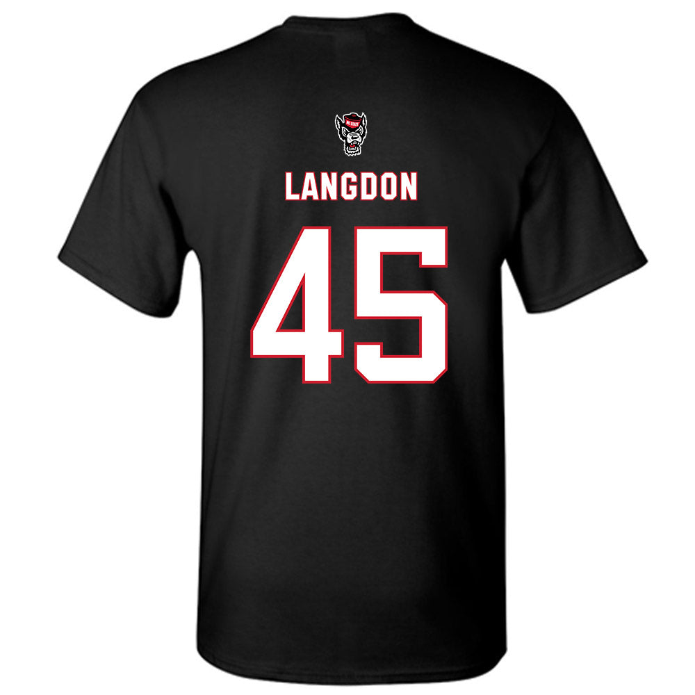 NC State - NCAA Men's Basketball : Colt Langdon - Replica Shersey T-Shirt-1