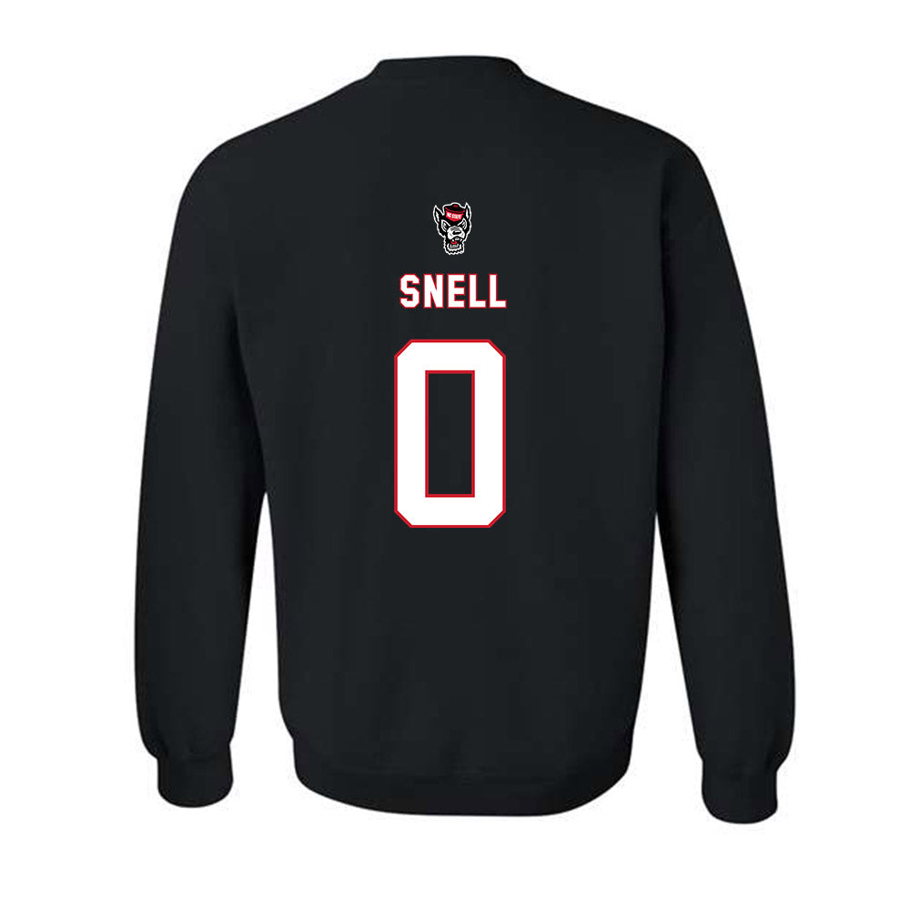 NC State - NCAA Men's Basketball : Jordan Snell - Replica Shersey Crewneck Sweatshirt-1