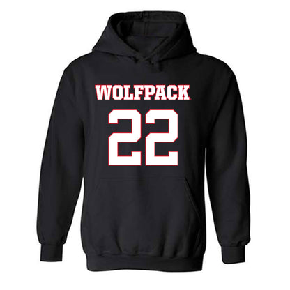 NC State - NCAA Men's Basketball : Ven-Allen Lubin - Replica Shersey Hooded Sweatshirt-0