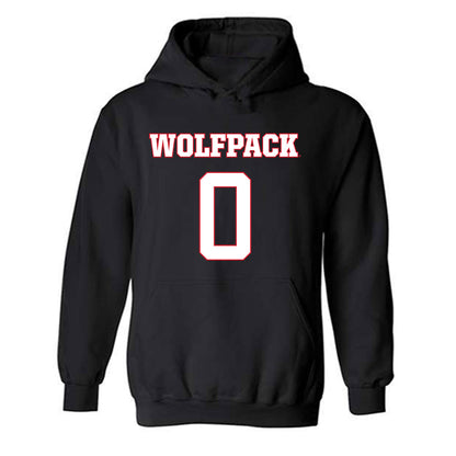 NC State - NCAA Men's Basketball : Jordan Snell - Replica Shersey Hooded Sweatshirt-0