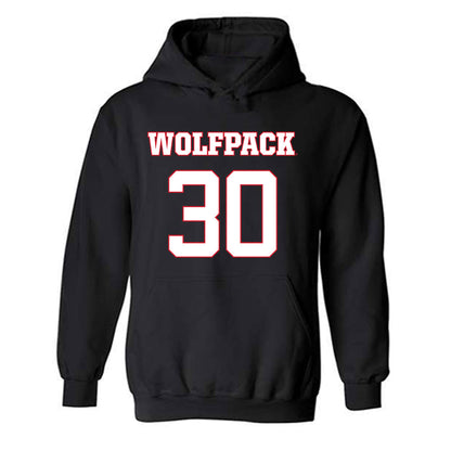 NC State - NCAA Men's Basketball : Sung Jin Lee - Replica Shersey Hooded Sweatshirt-0