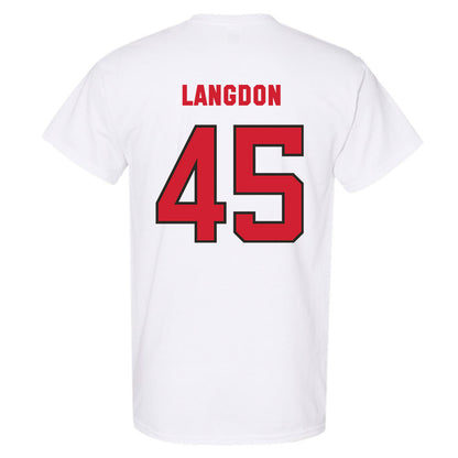NC State - NCAA Men's Basketball : Colt Langdon - Replica Shersey T-Shirt-1