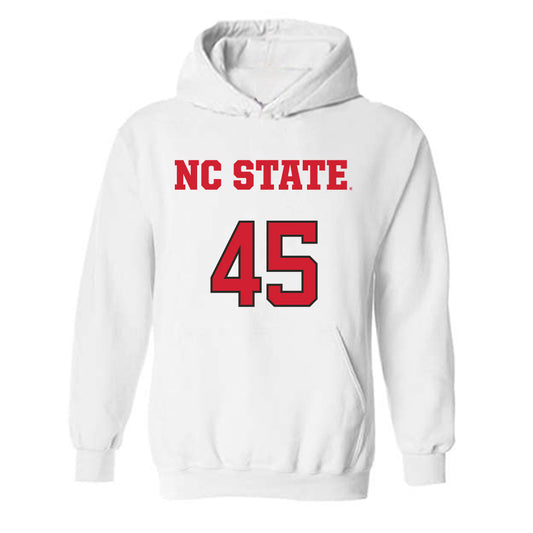 NC State - NCAA Men's Basketball : Colt Langdon - Replica Shersey Hooded Sweatshirt-0