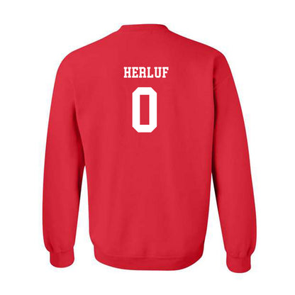 NC State - NCAA Men's Soccer : Christian Herluf - Replica Shersey Crewneck Sweatshirt-1