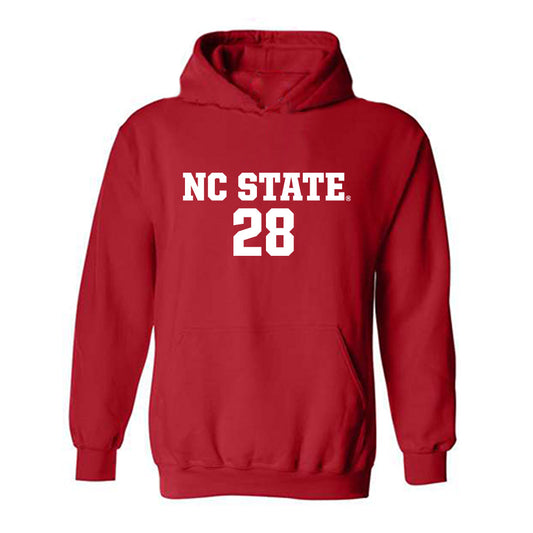 NC State - NCAA Men's Soccer : Brendan Peeples - Replica Shersey Hooded Sweatshirt-0