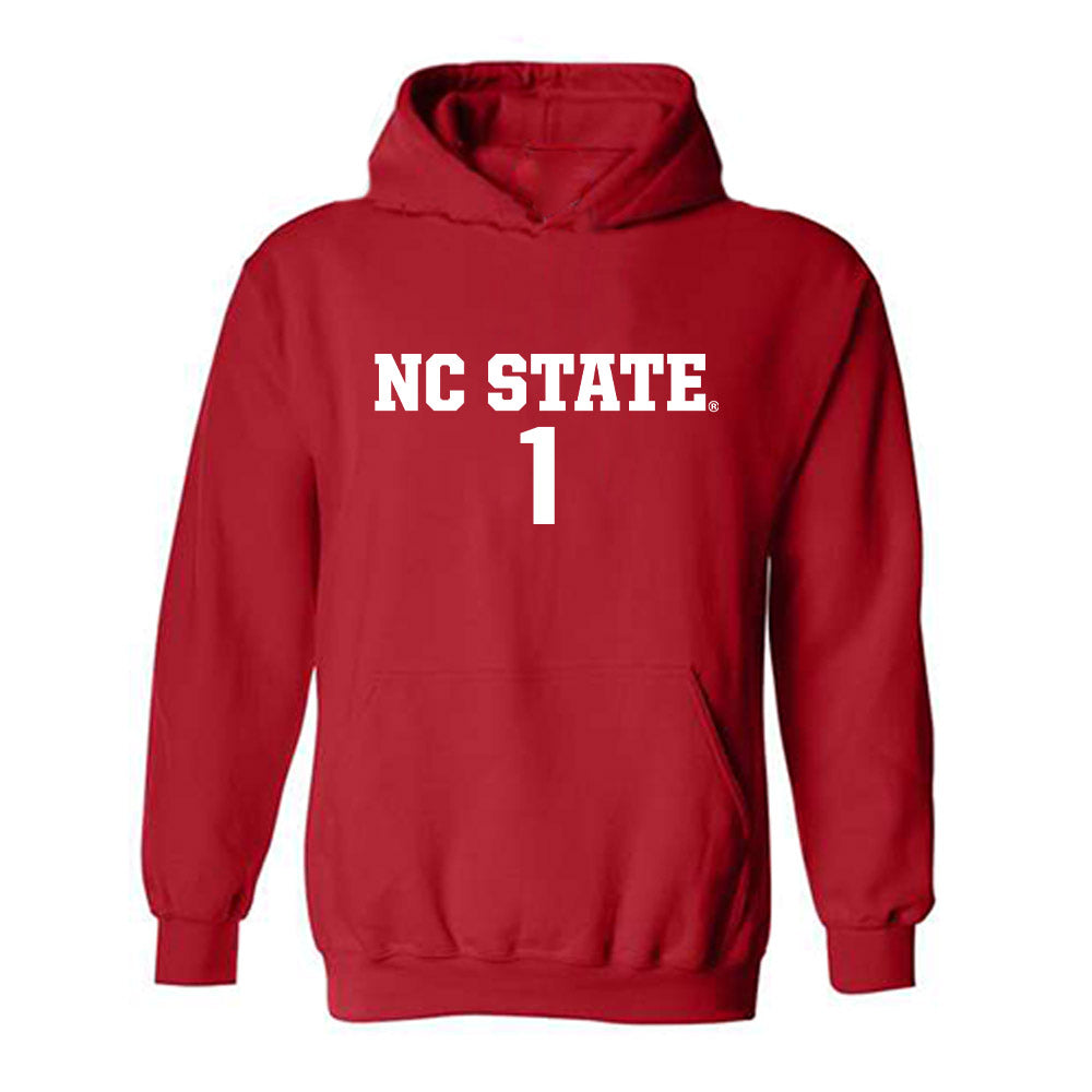 NC State - NCAA Men's Soccer : Logan Erb - Replica Shersey Hooded Sweatshirt-0
