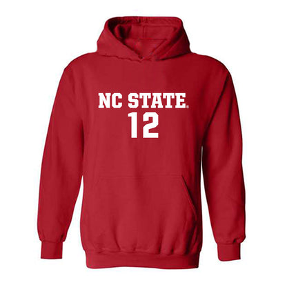 NC State - NCAA Men's Soccer : Tyler Caton - Replica Shersey Hooded Sweatshirt-0