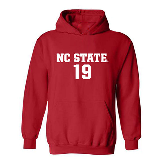 NC State - NCAA Men's Soccer : Pedro Caeiro - Replica Shersey Hooded Sweatshirt-0