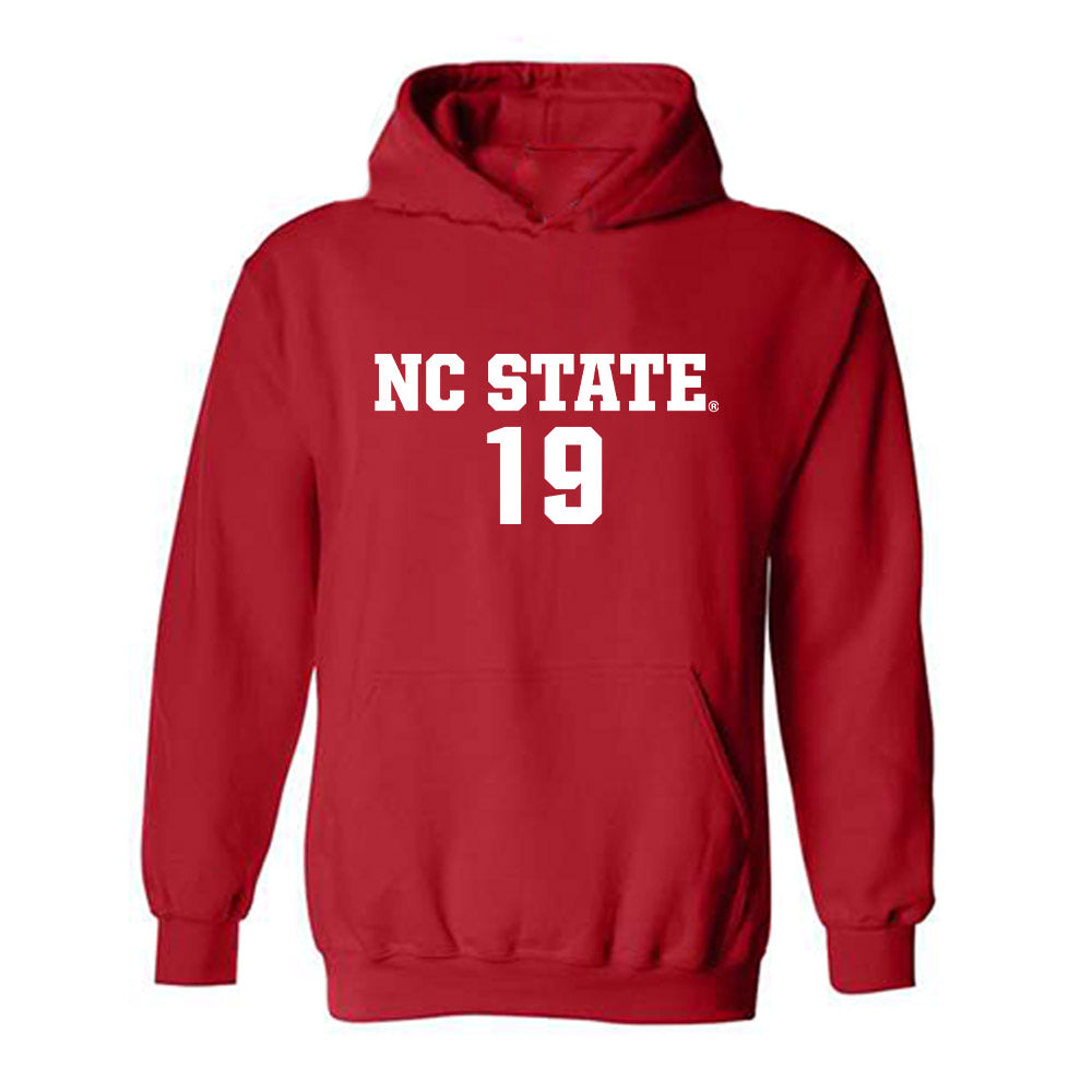 NC State - NCAA Men's Soccer : Pedro Caeiro - Replica Shersey Hooded Sweatshirt-0