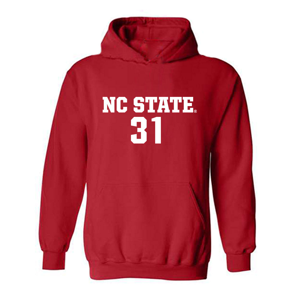 NC State - NCAA Men's Soccer : John Pottle - Replica Shersey Hooded Sweatshirt-0