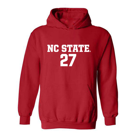 NC State - NCAA Men's Soccer : Nakai Antoine - Replica Shersey Hooded Sweatshirt-0