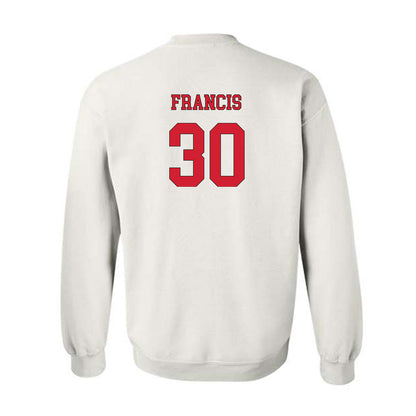 NC State - NCAA Men's Soccer : Maddux Francis - Replica Shersey Crewneck Sweatshirt-1