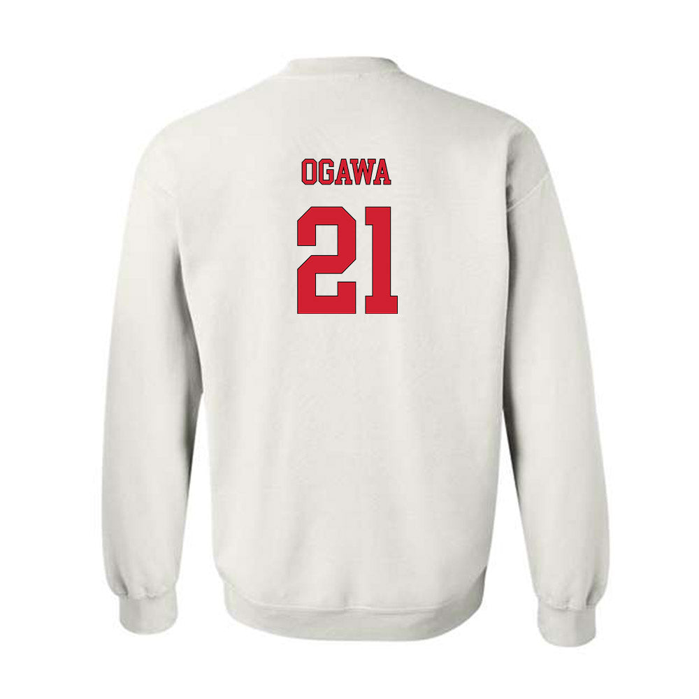 NC State - NCAA Men's Soccer : Max Ogawa - Replica Shersey Crewneck Sweatshirt-1