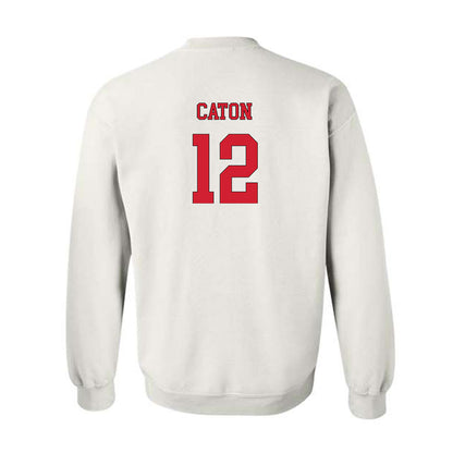 NC State - NCAA Men's Soccer : Tyler Caton - Replica Shersey Crewneck Sweatshirt-1