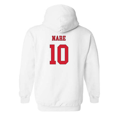 NC State - NCAA Men's Soccer : Junior Nare - Hooded Sweatshirt Replica Shersey
