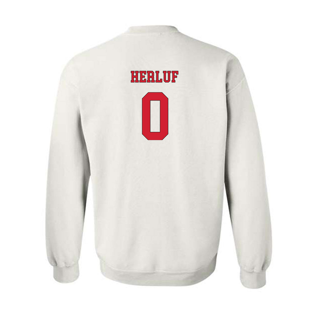 NC State - NCAA Men's Soccer : Christian Herluf - Replica Shersey Crewneck Sweatshirt-1