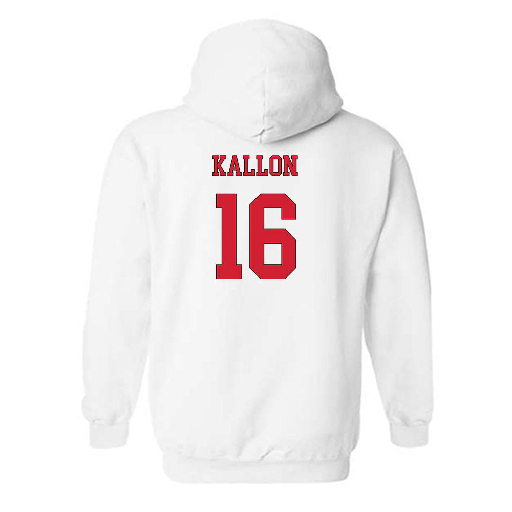 NC State - NCAA Men's Soccer : Mohamed Kallon - Replica Shersey Hooded Sweatshirt-1