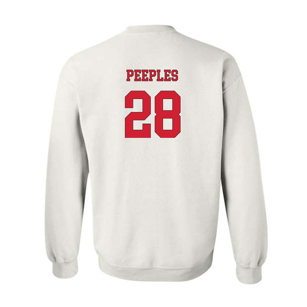 NC State - NCAA Men's Soccer : Brendan Peeples - Replica Shersey Crewneck Sweatshirt-1