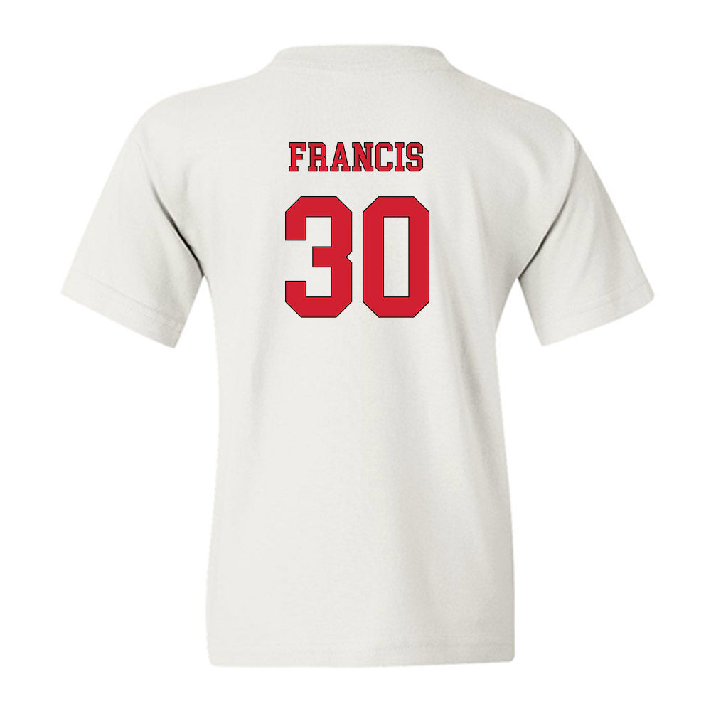 NC State - NCAA Men's Soccer : Maddux Francis - Replica Shersey Youth T-Shirt-1